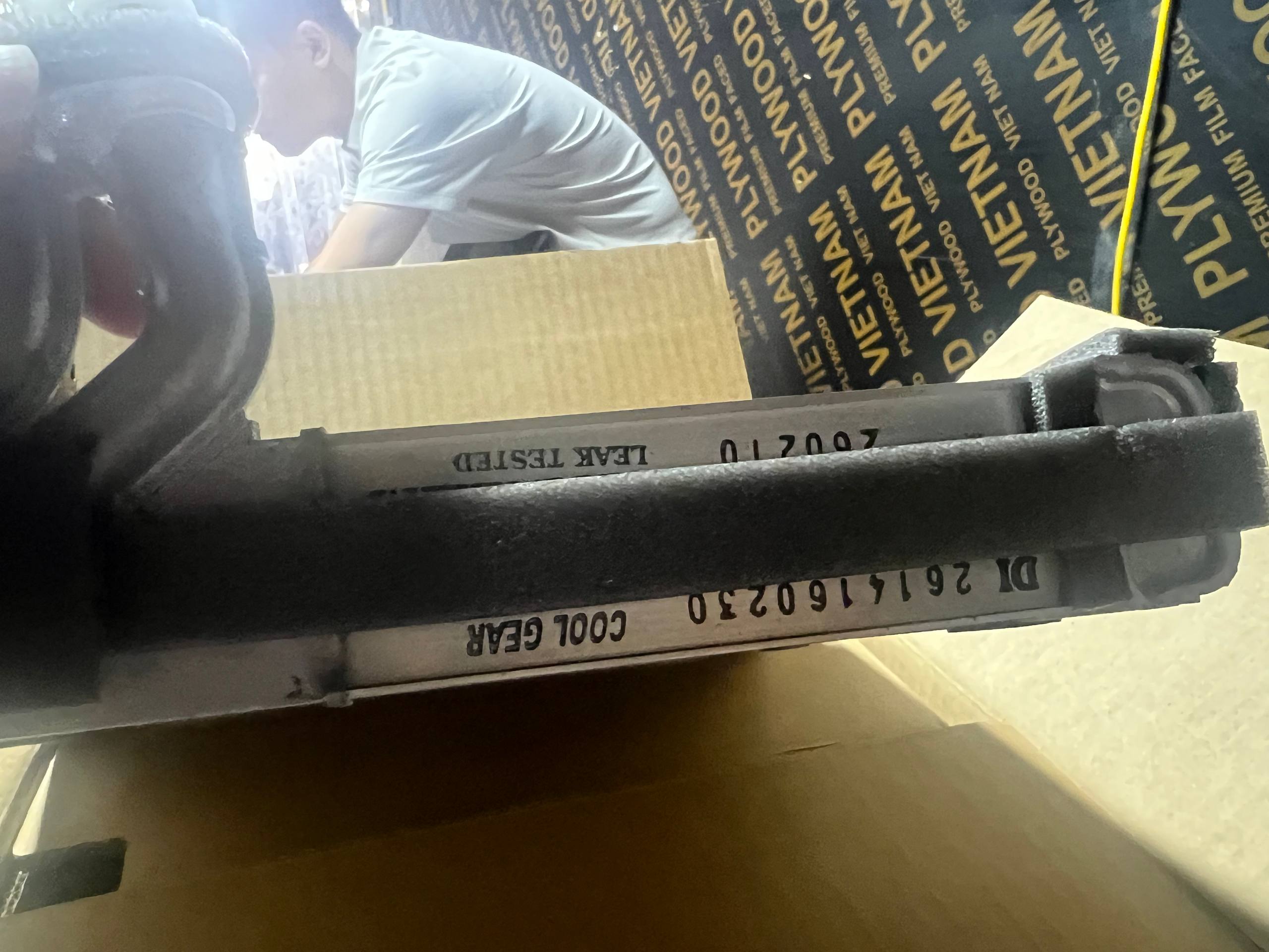 Dàn Lạnh Toyota Fortuner 2018 Denso Cool Gear DI261416-0230 chi tiết dập mã DI261416-0230 và tem Leak Tested Dàn Lạnh Toyota Fortuner 2018 Denso Cool Gear DI261416-0230 chi tiết dập mã DI261416-0230 và tem Leak Tested
